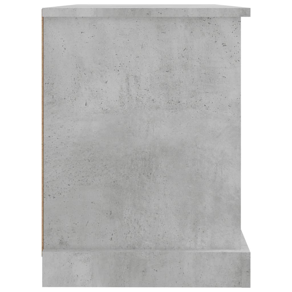 Meuble TV gris béton 73x35,5x47,5 cm en bois