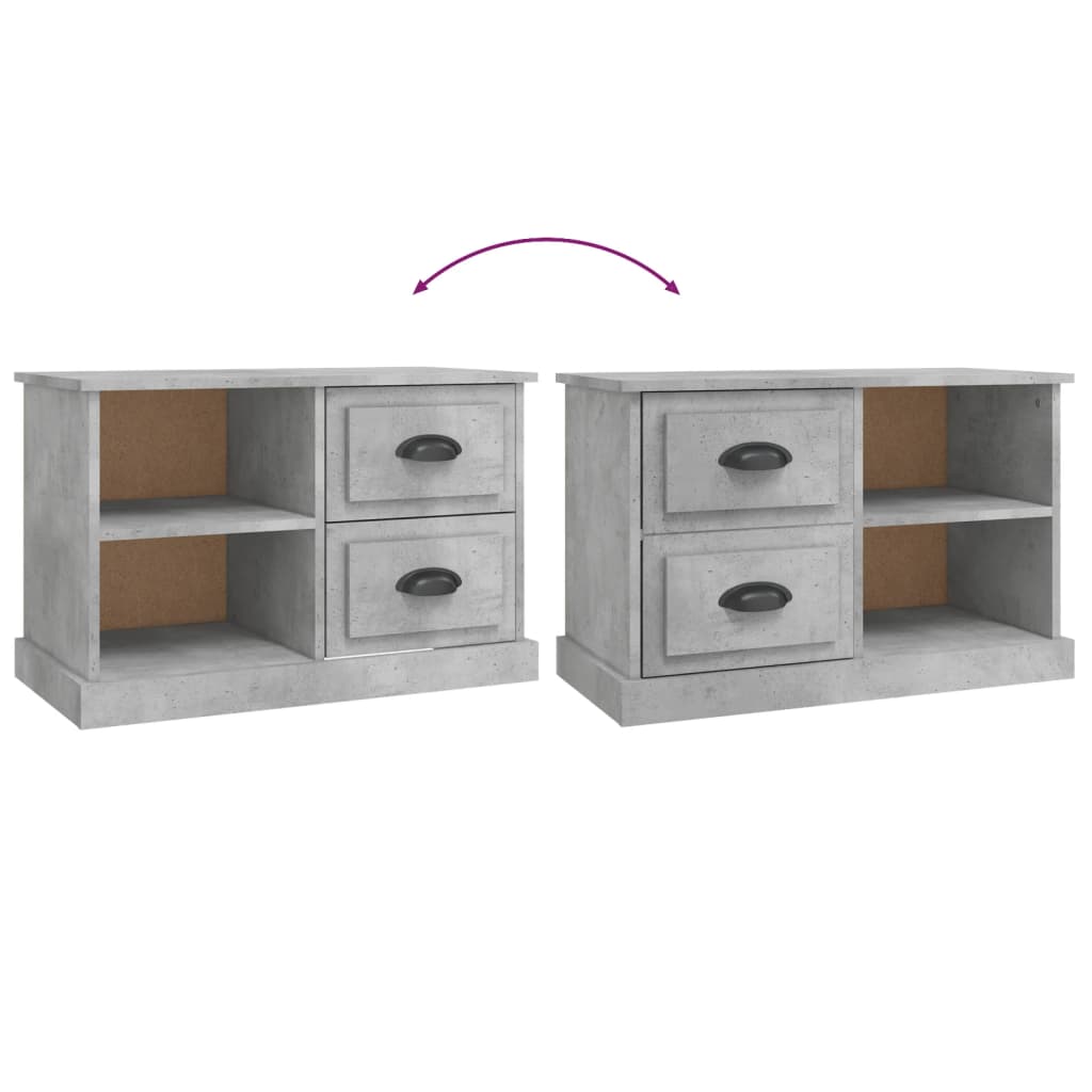 TV-Schrank Betongrau 73x35,5x47,5 cm Holzwerkstoff