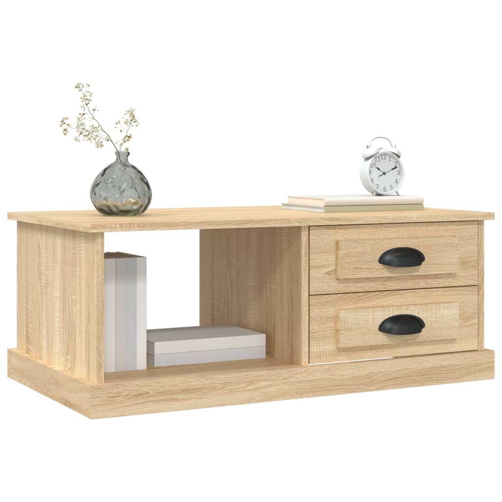 Table basse en chêne Sonoma 90x50x35 cm matériau bois