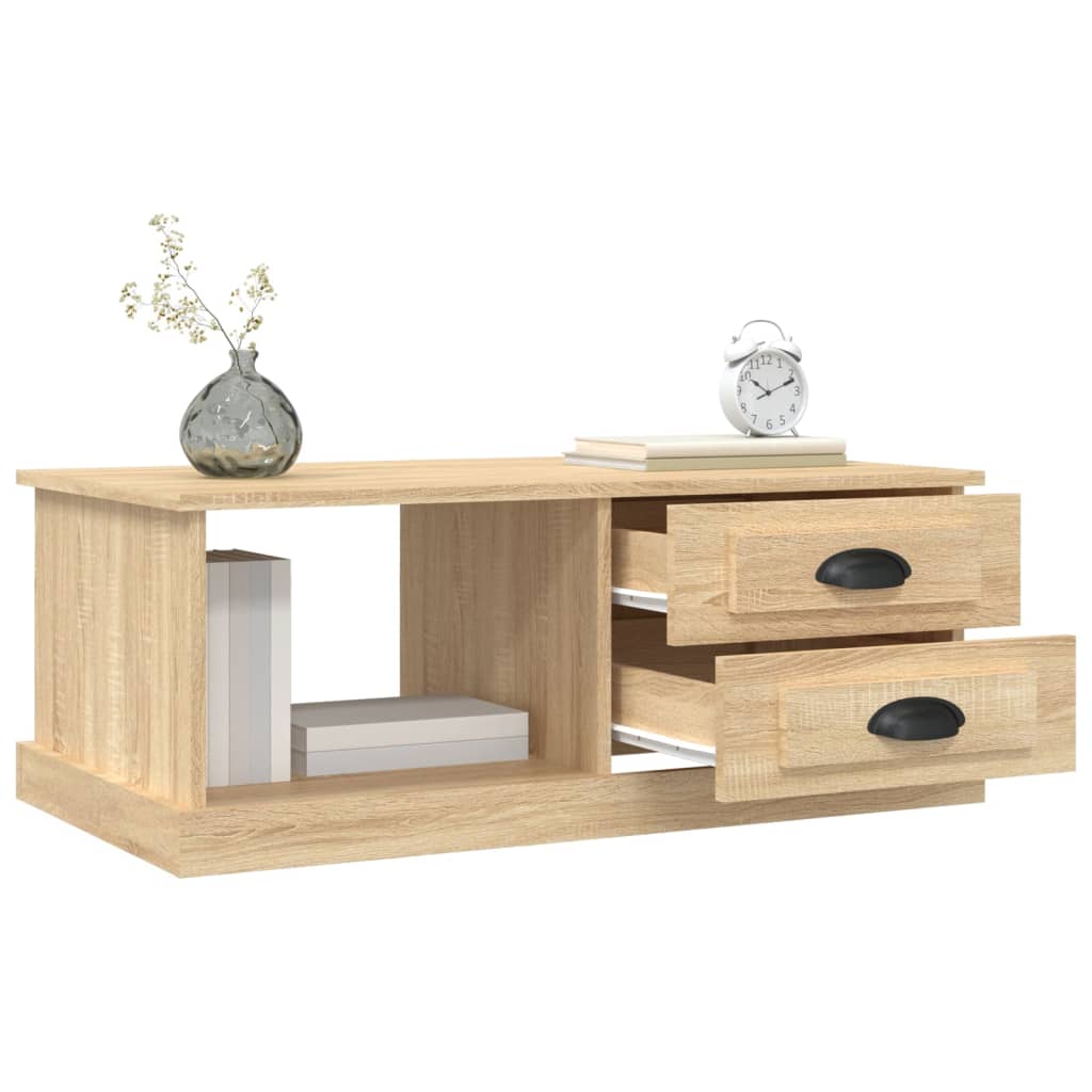 Table basse en chêne Sonoma 90x50x35 cm matériau bois
