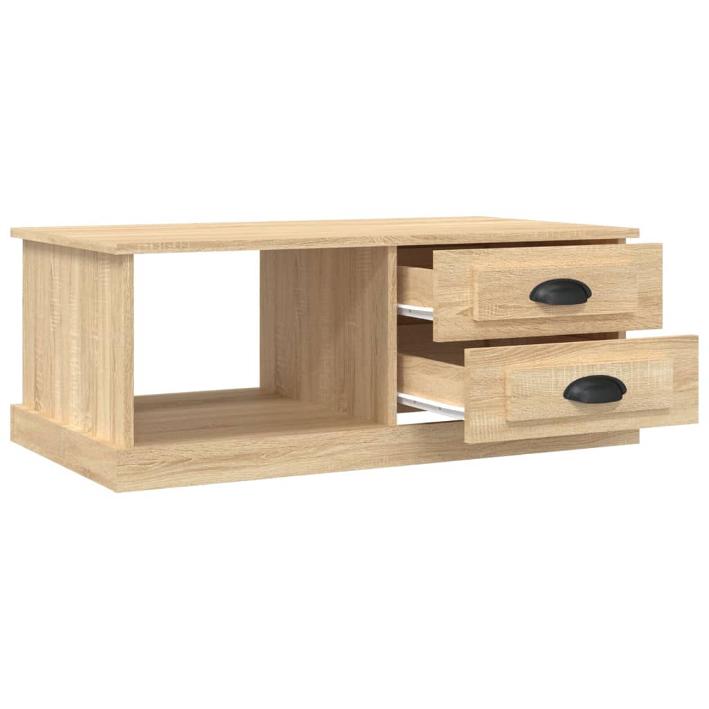 Table basse en chêne Sonoma 90x50x35 cm matériau bois