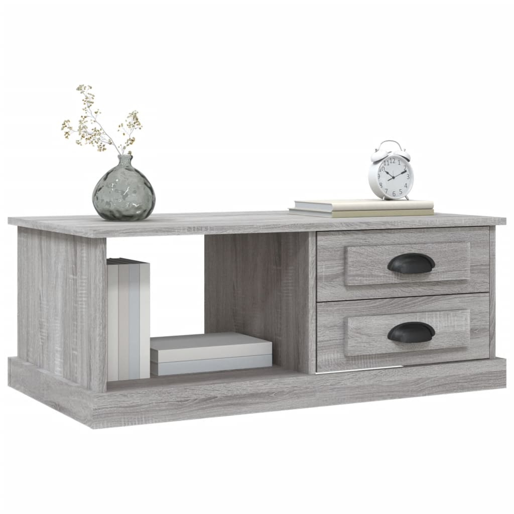 Couchtisch Grau Sonoma 90x50x35 cm Holzwerkstoff