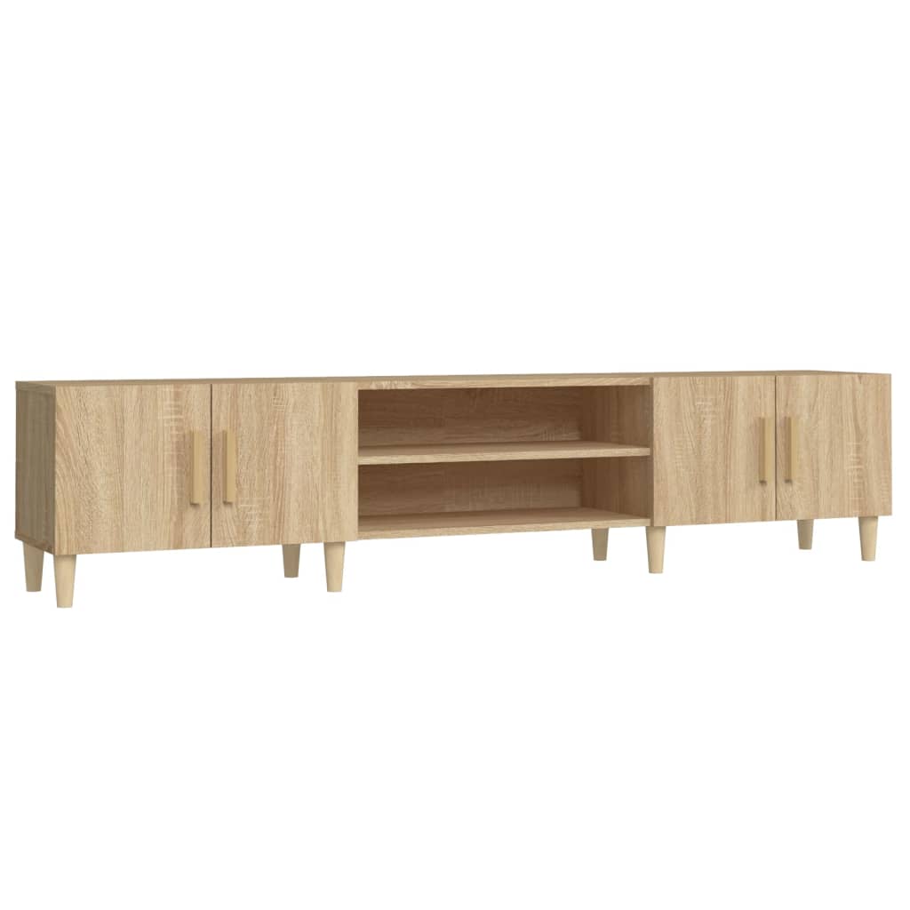 Meuble TV chêne Sonoma 180x31,5x40 cm matériau bois