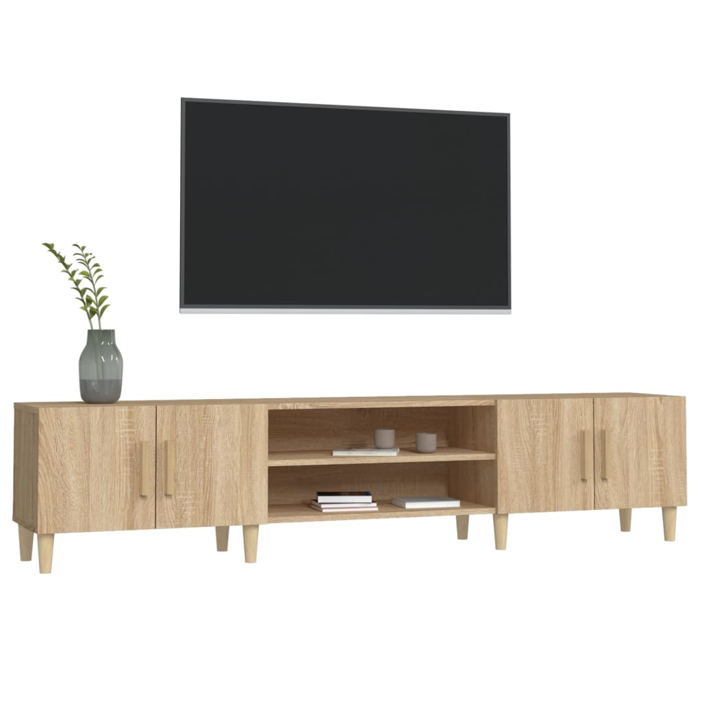 Meuble TV chêne Sonoma 180x31,5x40 cm matériau bois