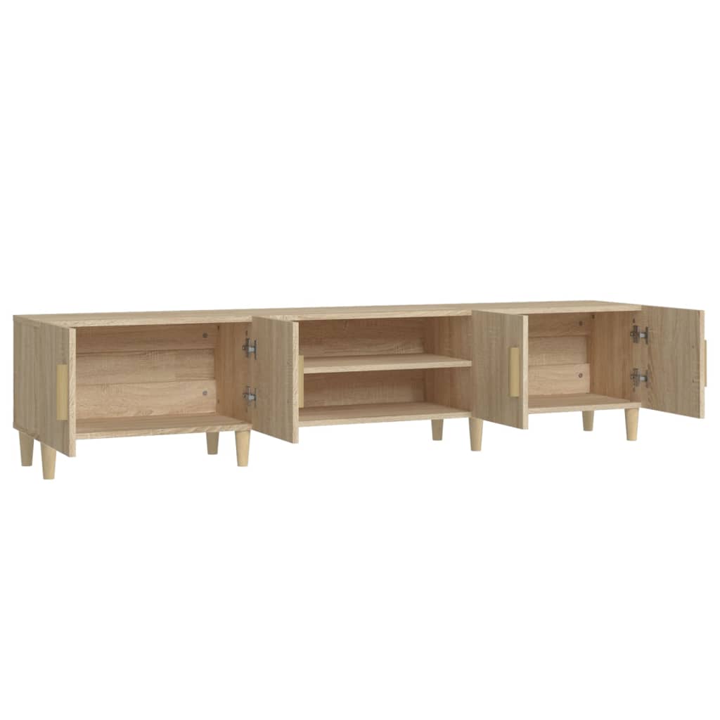 Meuble TV chêne Sonoma 180x31,5x40 cm matériau bois