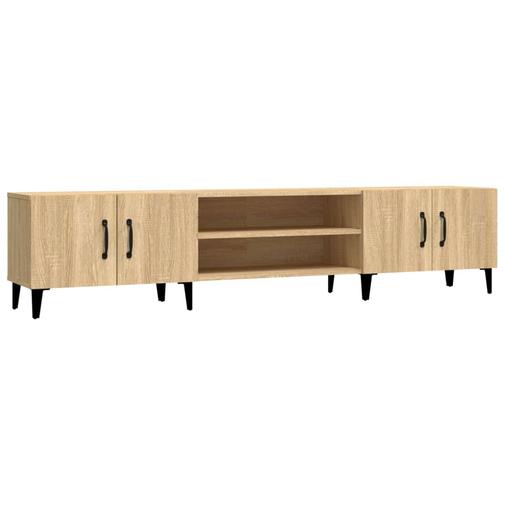 Meuble TV chêne Sonoma 180x31,5x40 cm matériau bois