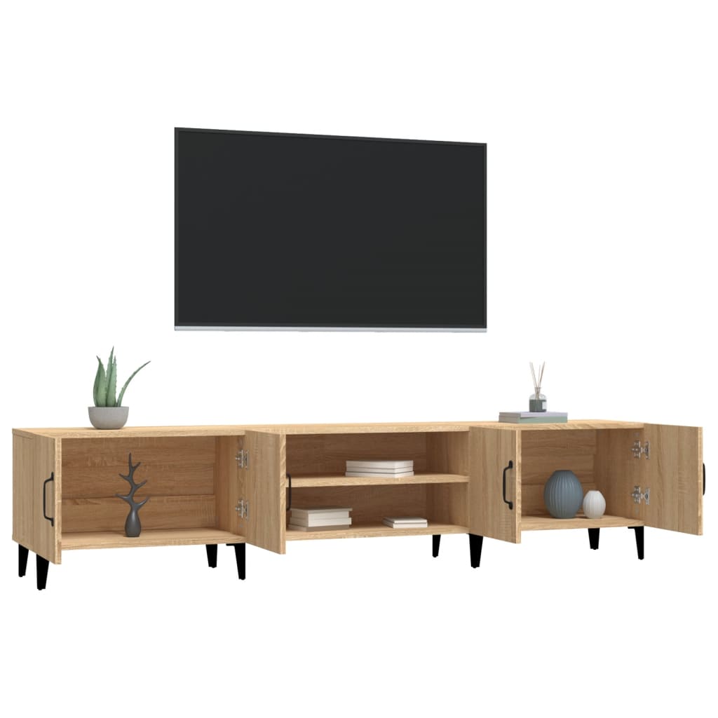 Meuble TV chêne Sonoma 180x31,5x40 cm matériau bois