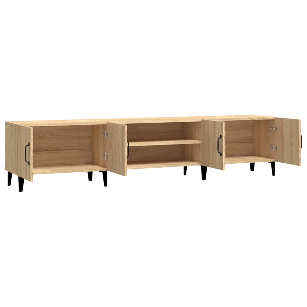 Meuble TV chêne Sonoma 180x31,5x40 cm matériau bois