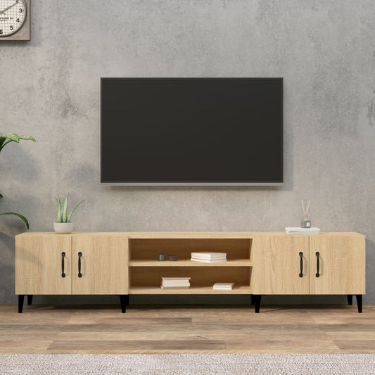 Meuble TV chêne Sonoma 180x31,5x40 cm matériau bois