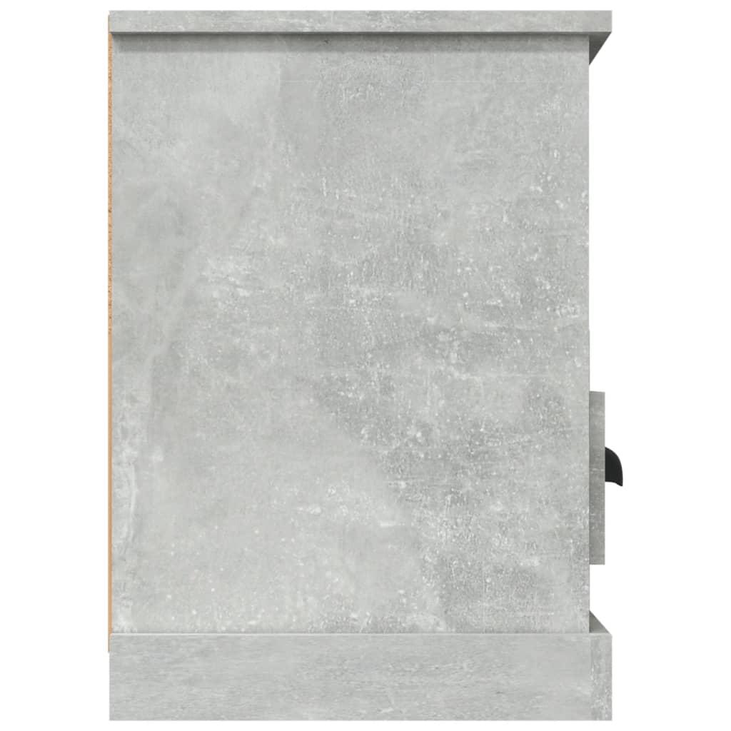 Meuble TV gris béton 100x35x50 cm en bois