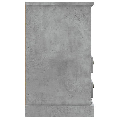 Nachttische 2 Stk. Betongrau 43x36x60 cm