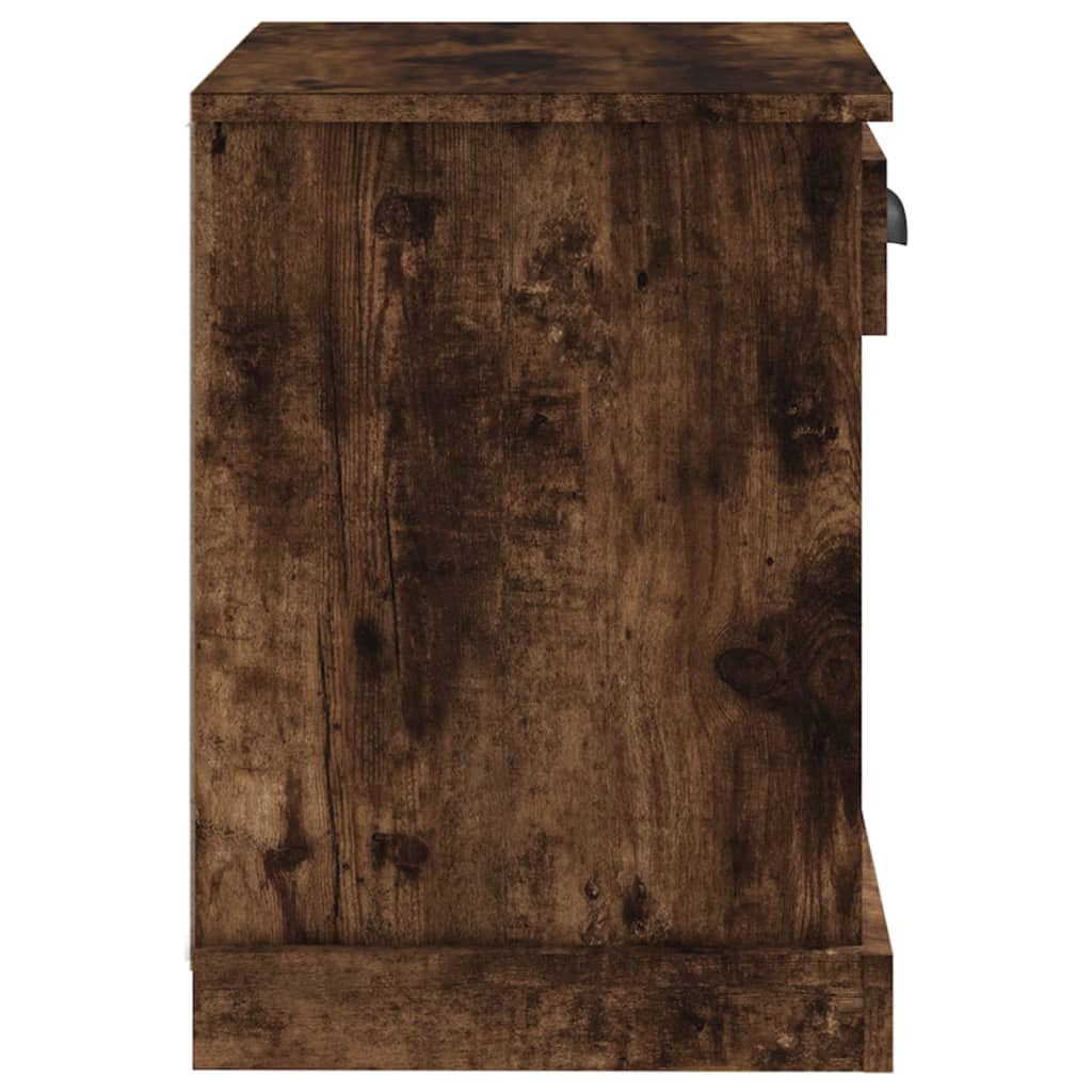 Bedside table smoked oak 43x36x50 cm