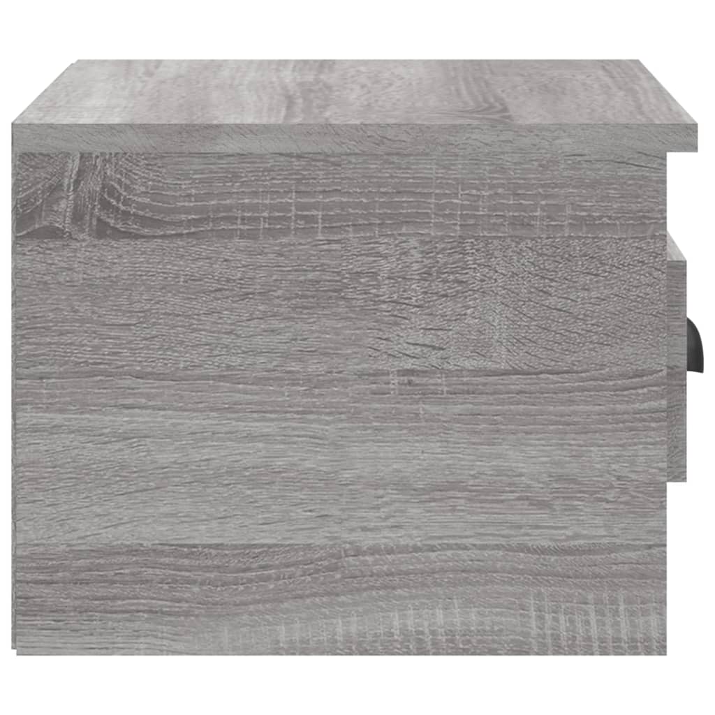 Tables de chevet murales 2 pcs. Gris Sonoma 41,5x36x28 cm