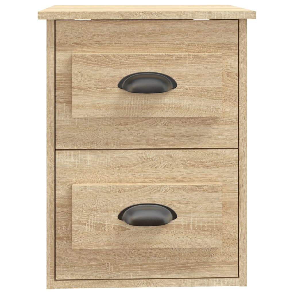 Tables de chevet murales 2 pcs. Chêne Sonoma 41,5x36x53 cm