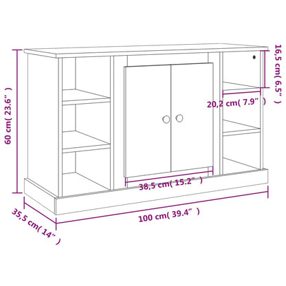 Sideboard Sonoma-Eiche 100x35,5x60 cm Holzwerkstoff