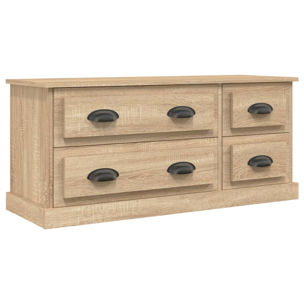 Meuble TV chêne Sonoma 100x35,5x45 cm matériau bois