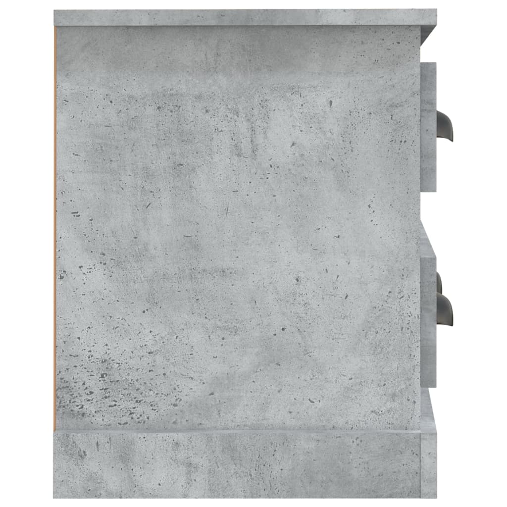 Meuble TV gris béton 100x35,5x45 cm en bois