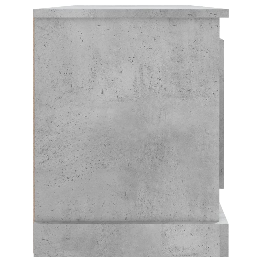 Meuble TV gris béton 100x35,5x45 cm en bois