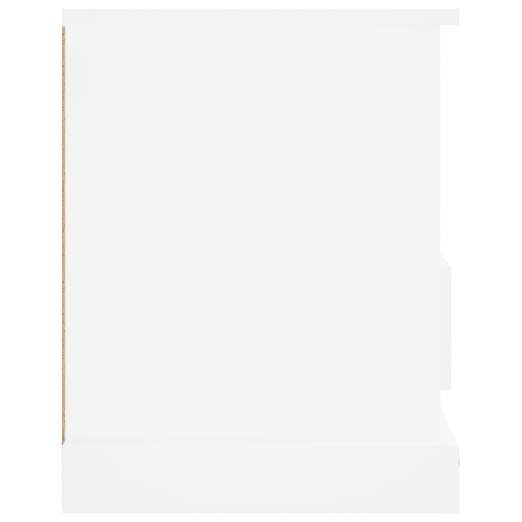 Meuble TV blanc 93x35,5x45 cm en bois
