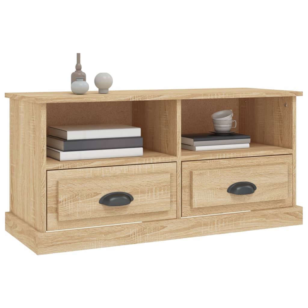 Meuble TV chêne Sonoma 93x35,5x45 cm matériau bois