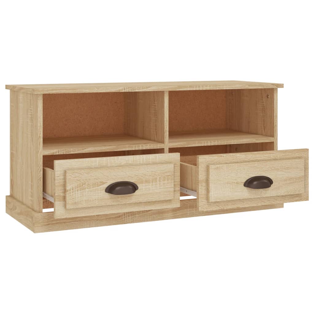 Meuble TV chêne Sonoma 93x35,5x45 cm matériau bois