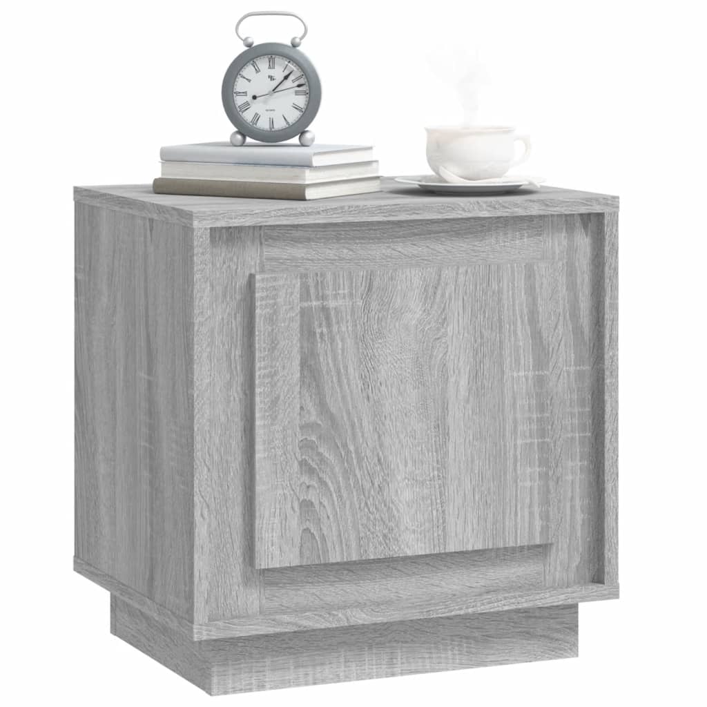 Table de chevet grise Sonoma 44x35x45 cm en bois