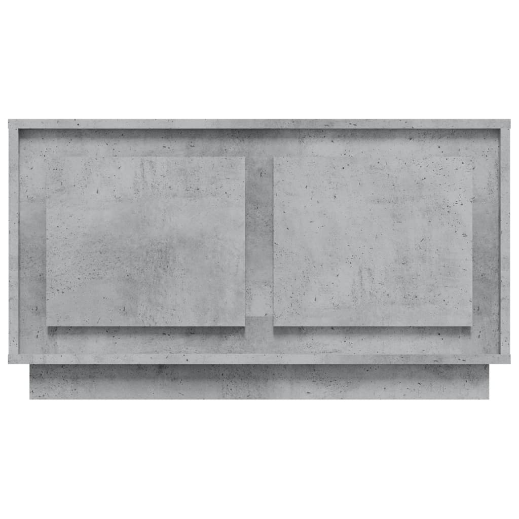 Meuble TV gris béton 80x35x45 cm en bois