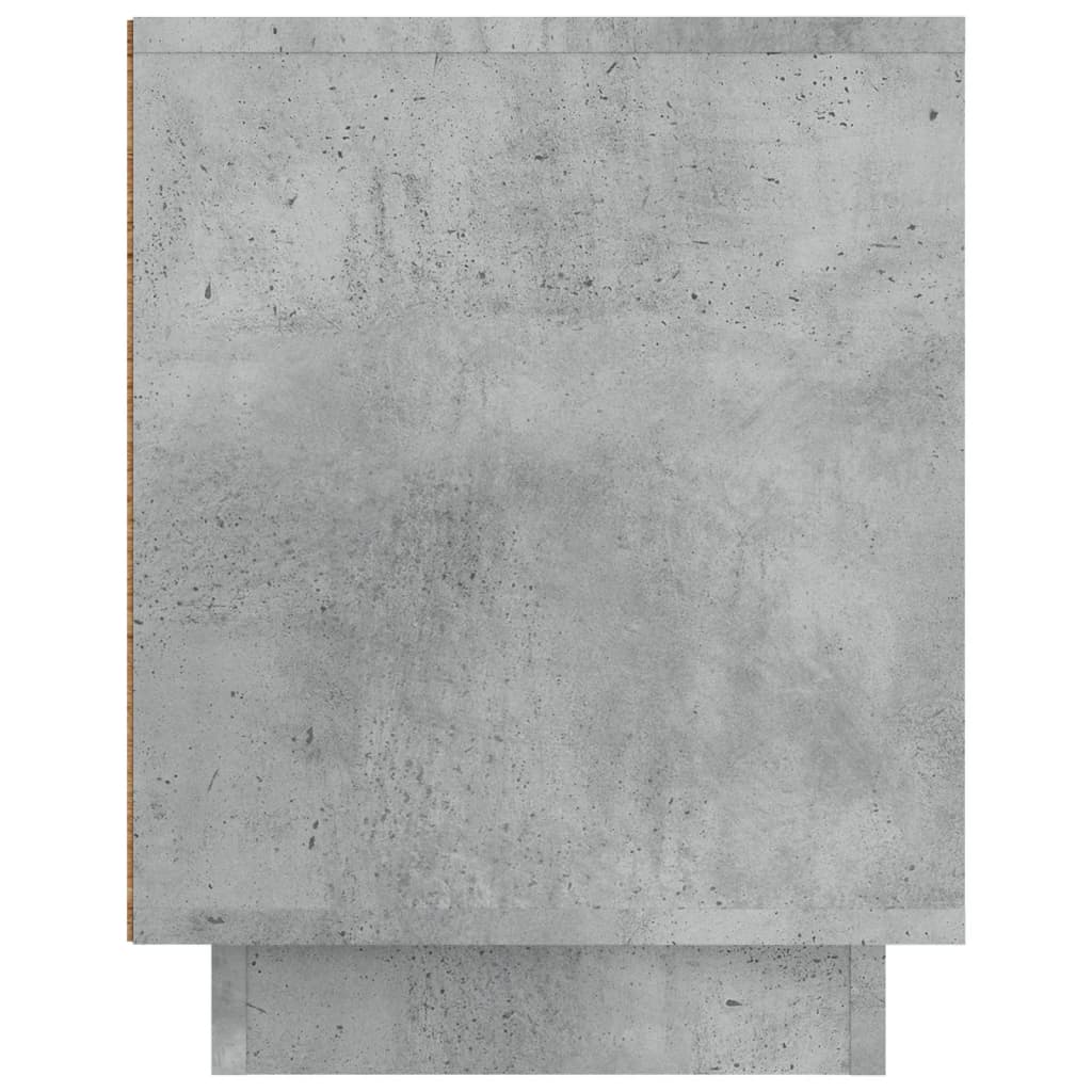 Meuble TV gris béton 80x35x45 cm en bois