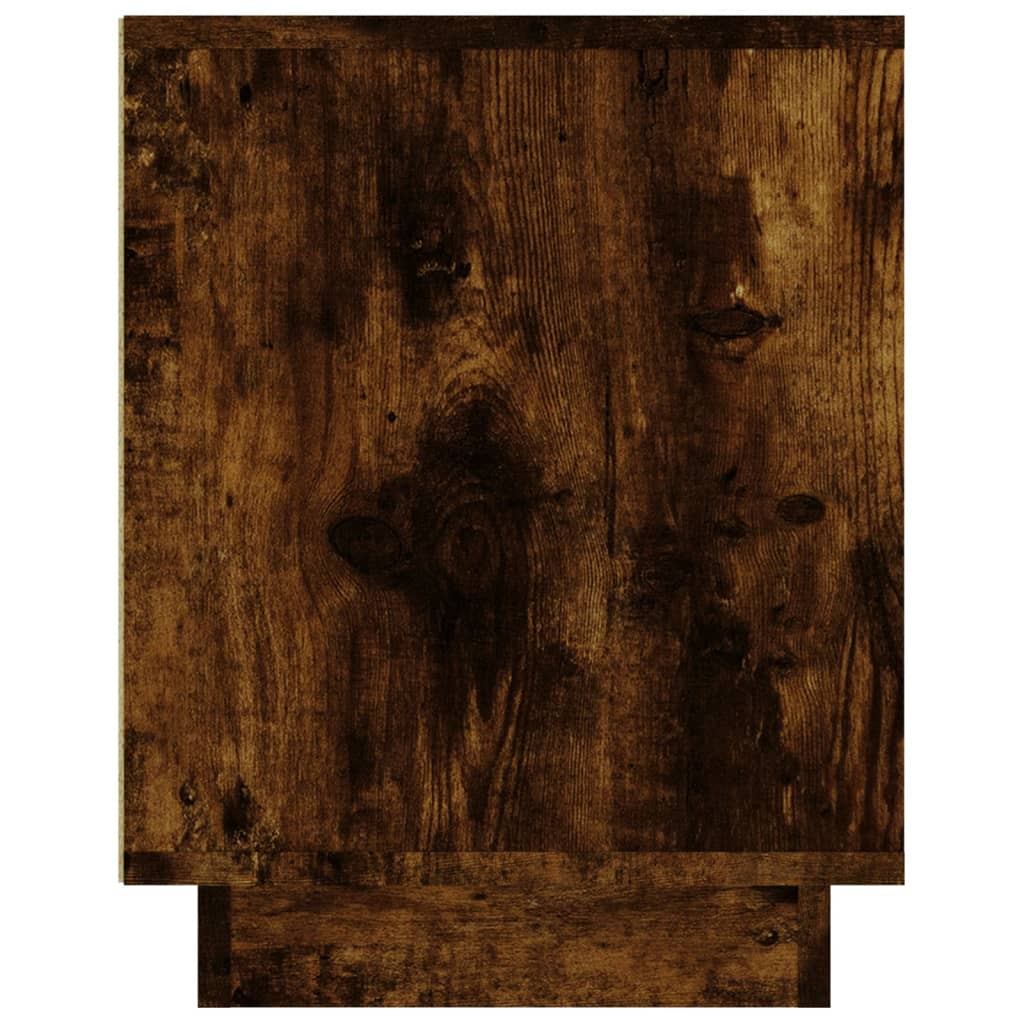 Meuble TV chêne fumé 102x35x45 cm matériau bois