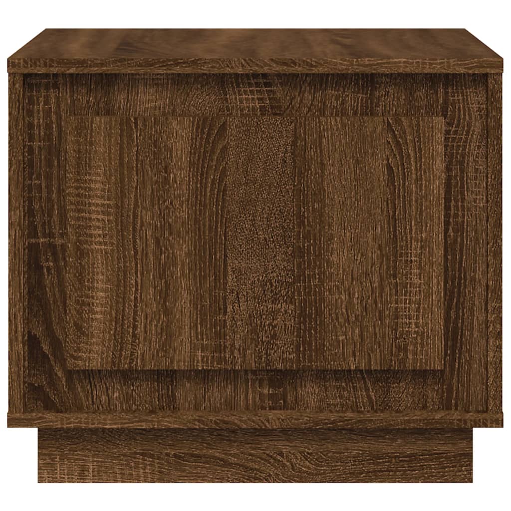 Table basse aspect chêne marron 51x50x44 cm en bois