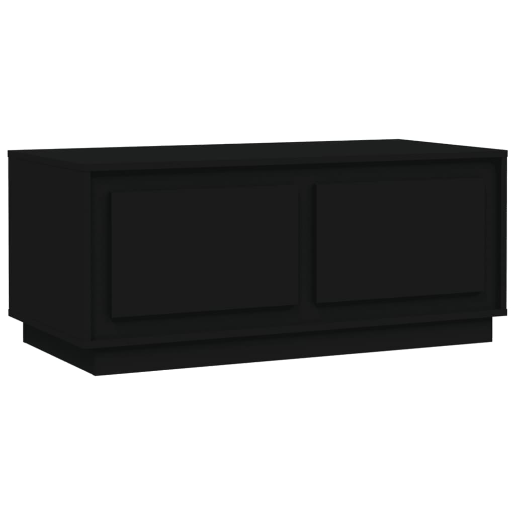 Coffee Table Black 102x50x44 cm Wood Material