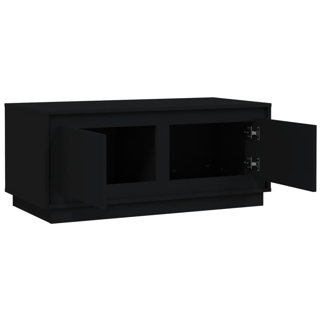 Coffee Table Black 102x50x44 cm Wood Material