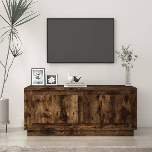 Coffee table smoked oak 102x50x44 cm wood material