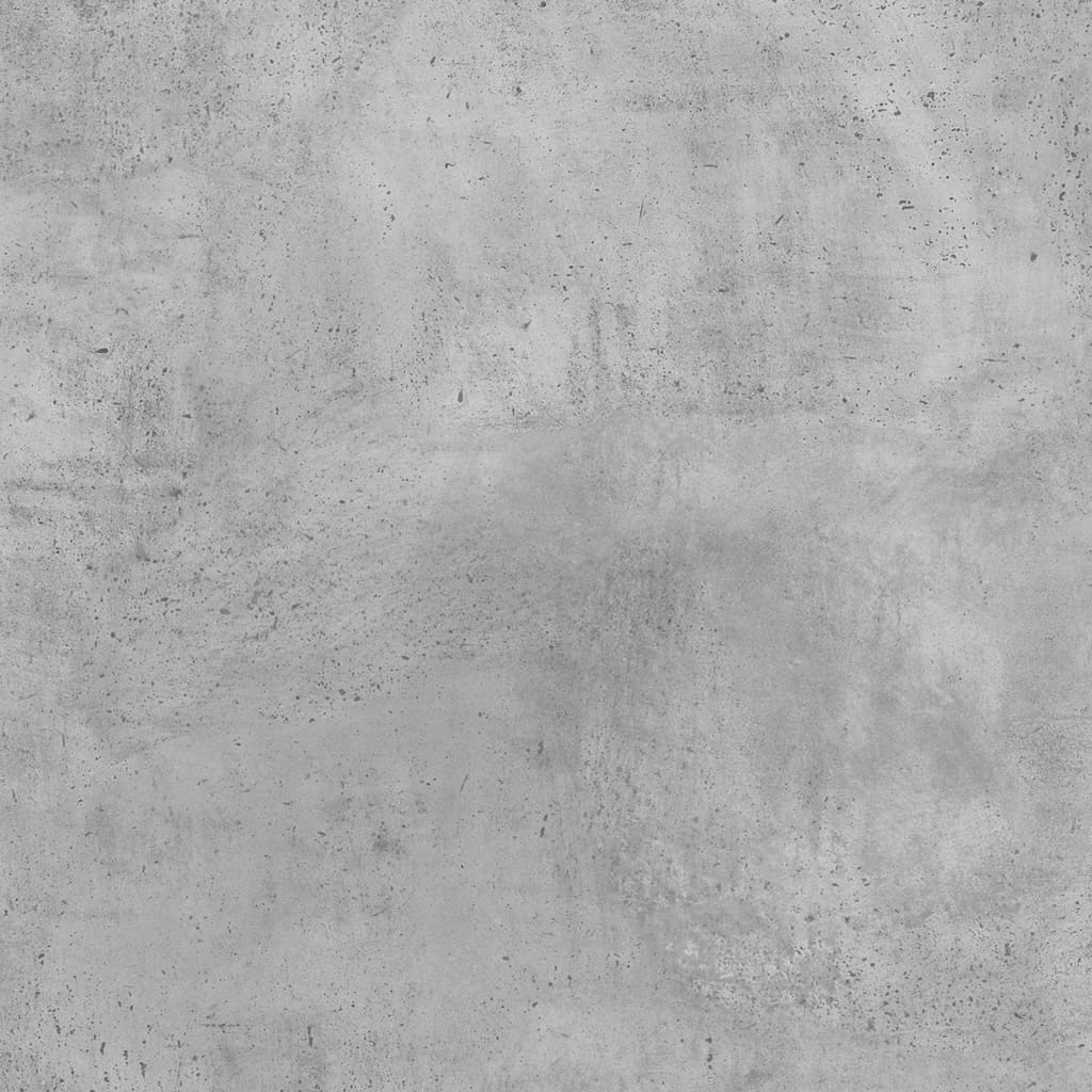 Cadre de lit gris béton 200x200 cm en bois