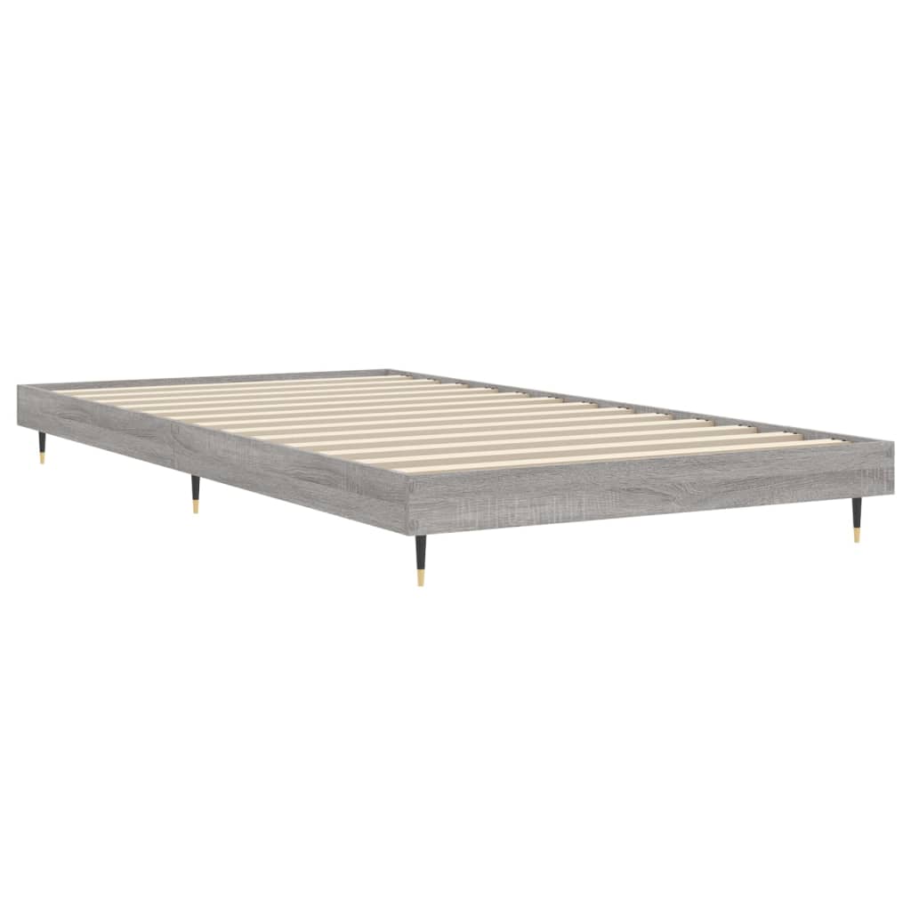 Bed frame Grey Sonoma 90x200 cm wood material