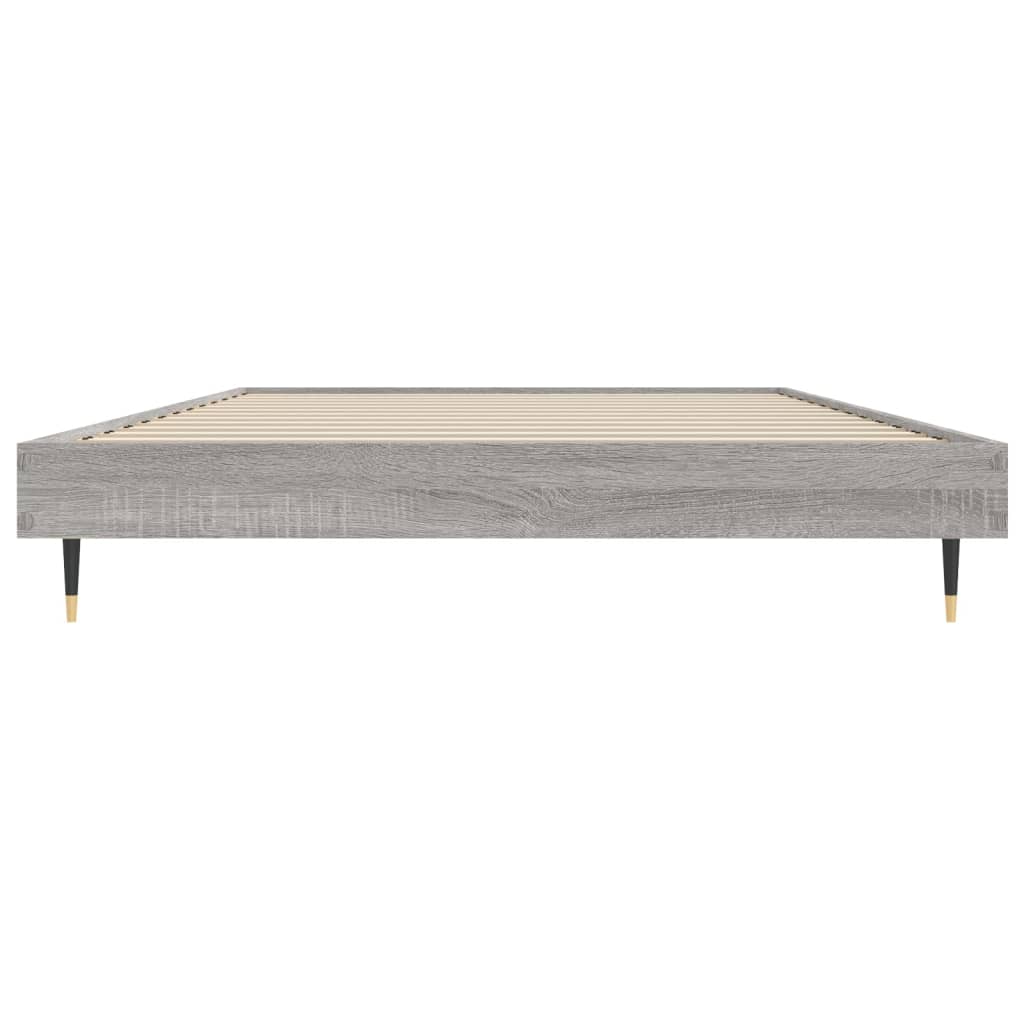 Bed frame Grey Sonoma 90x200 cm wood material