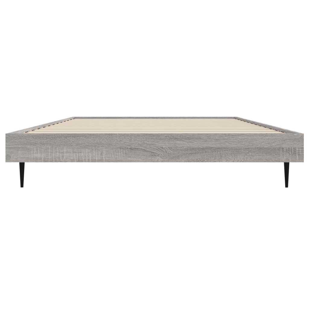 Cadre de lit Sonoma gris 100x200 cm en bois