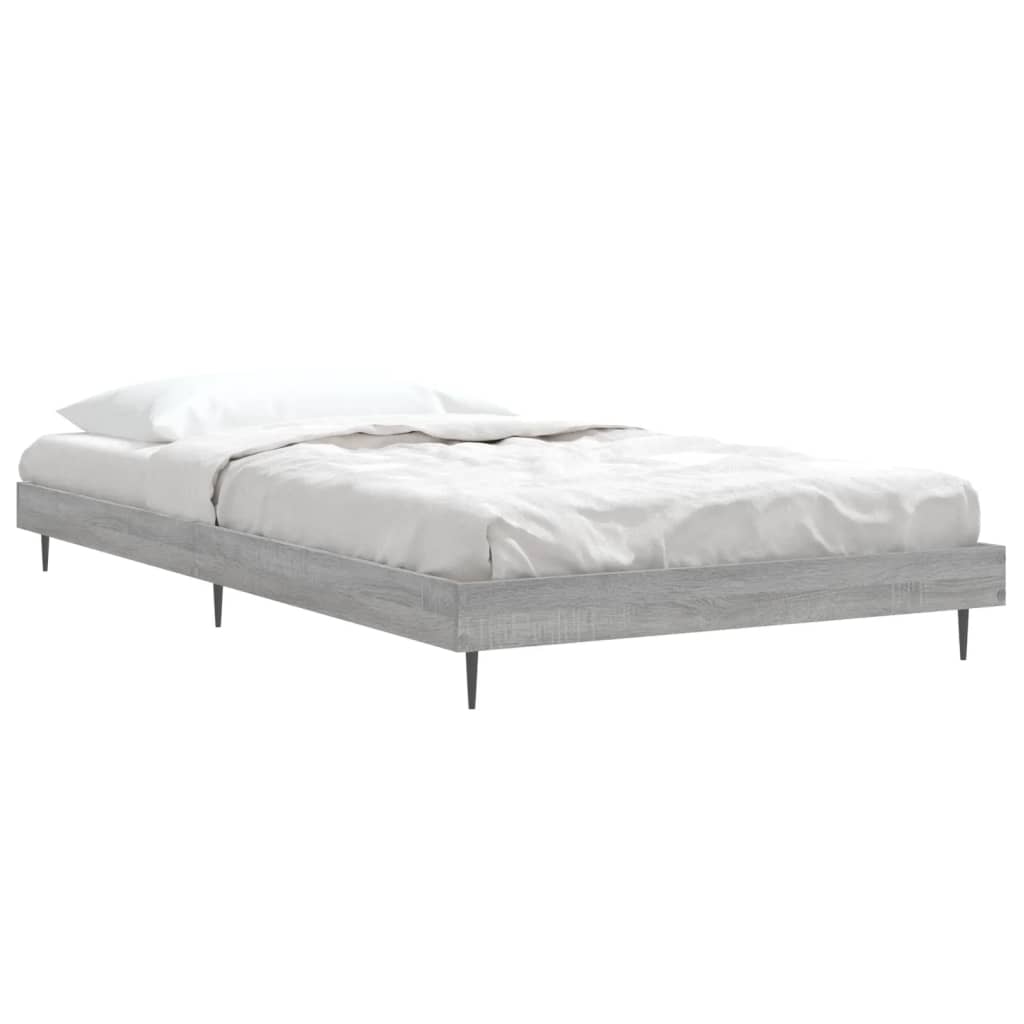 Bed frame Grey Sonoma 90x200 cm wood material