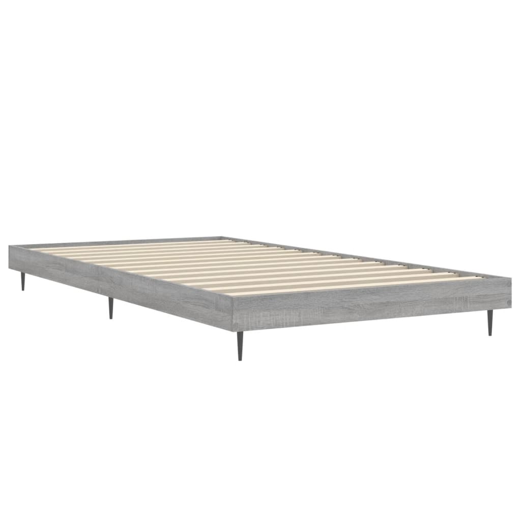 Bed frame Grey Sonoma 90x200 cm wood material