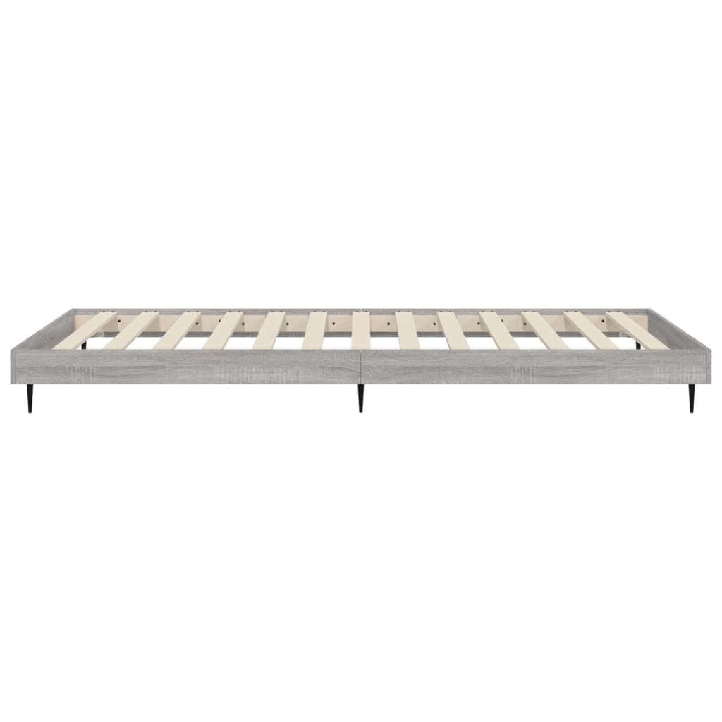 Bed frame Grey Sonoma 90x200 cm wood material