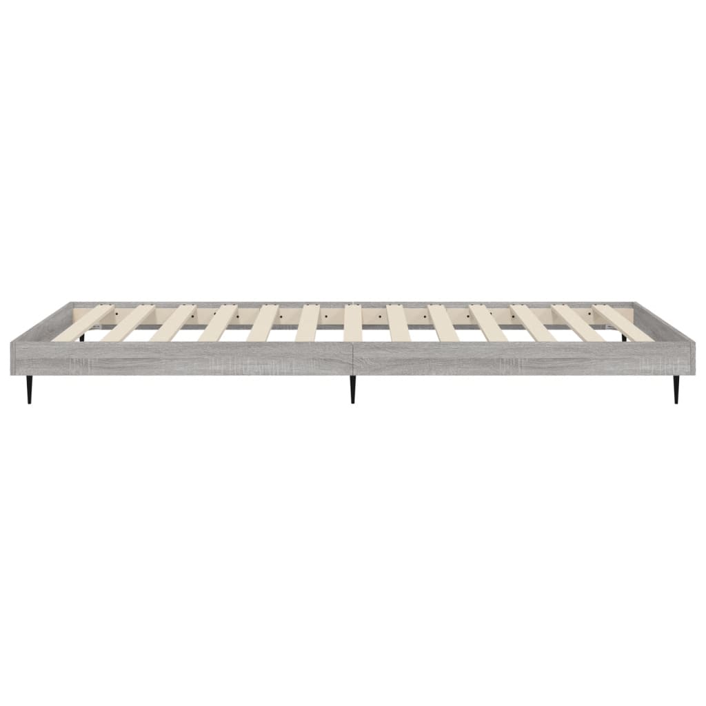 Bed frame Grey Sonoma 75x190 cm wood material