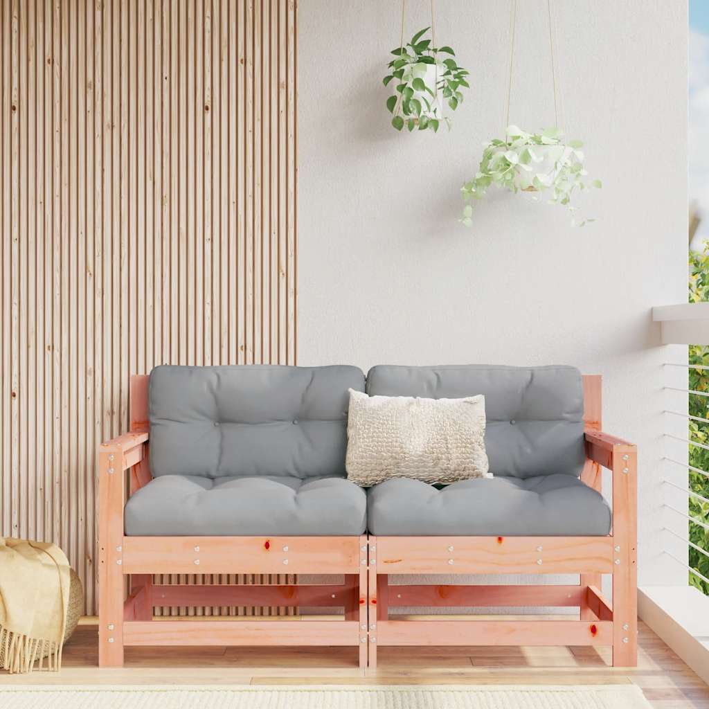 Gartenstühle mit Kissen 2 Stk. Massivholz Douglasie