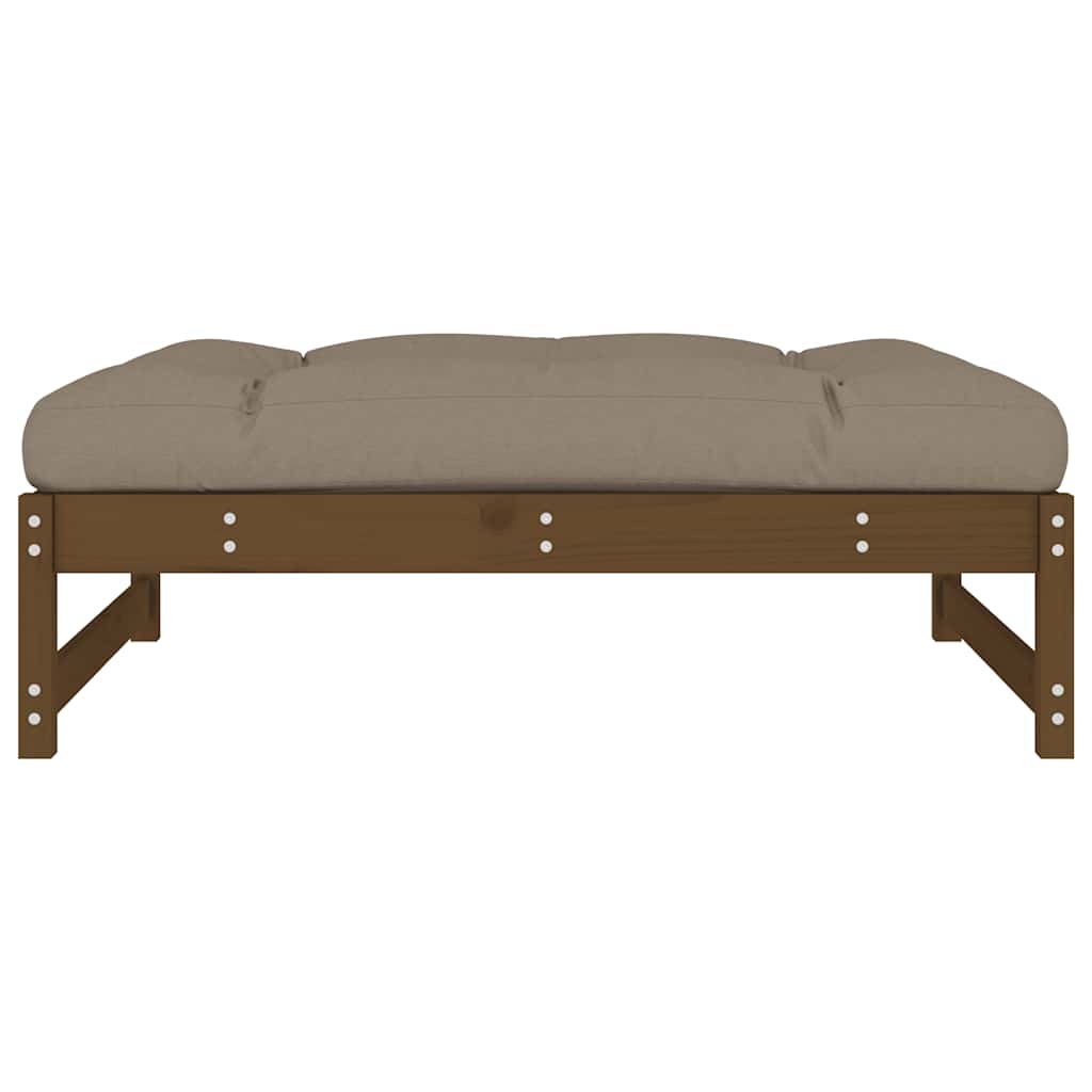 Gartenhocker Honigbraun 120x80 cm Massivholz Kiefer