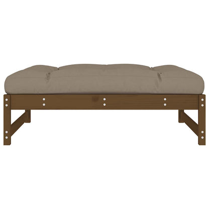 Gartenhocker Honigbraun 120x80 cm Massivholz Kiefer