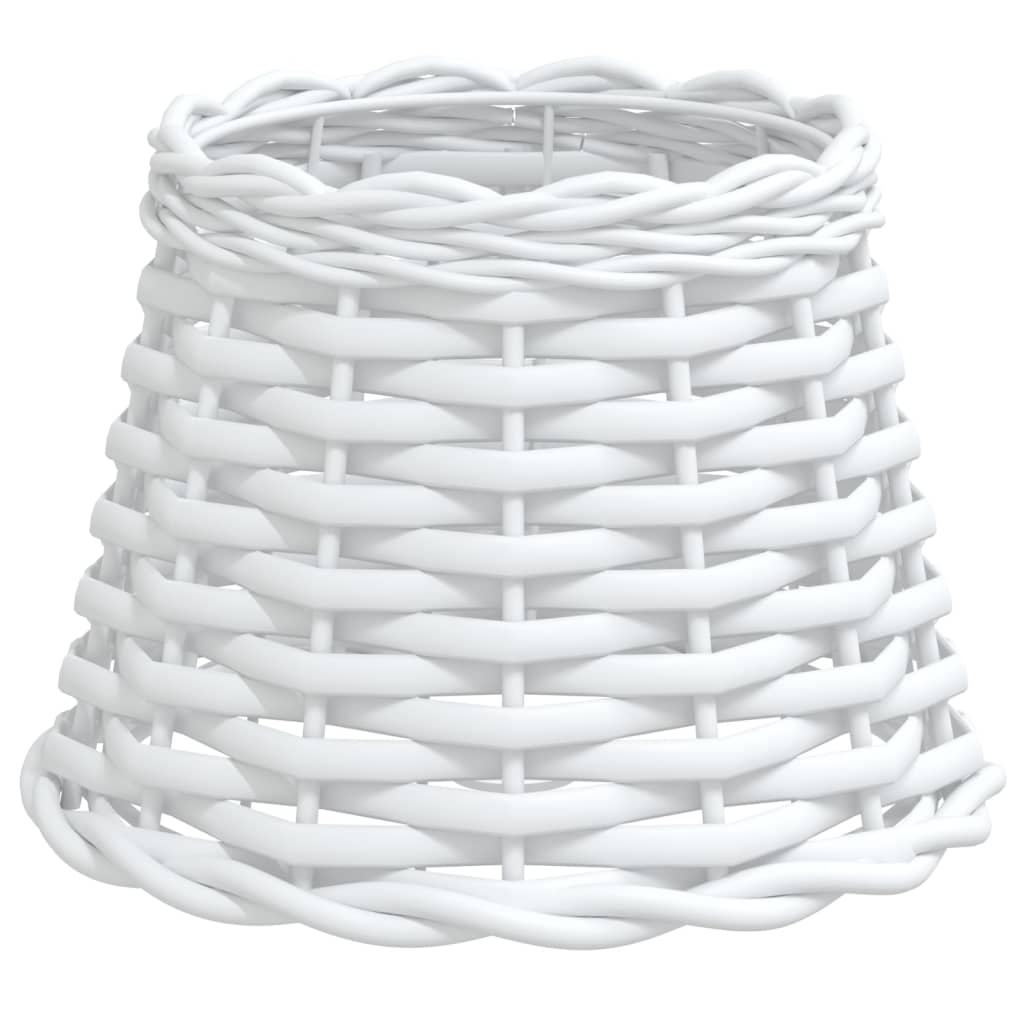 Lampshade White Ø20x15 cm Wicker
