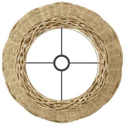 Lampenschirm Braun Ø45x28 cm Korbweide