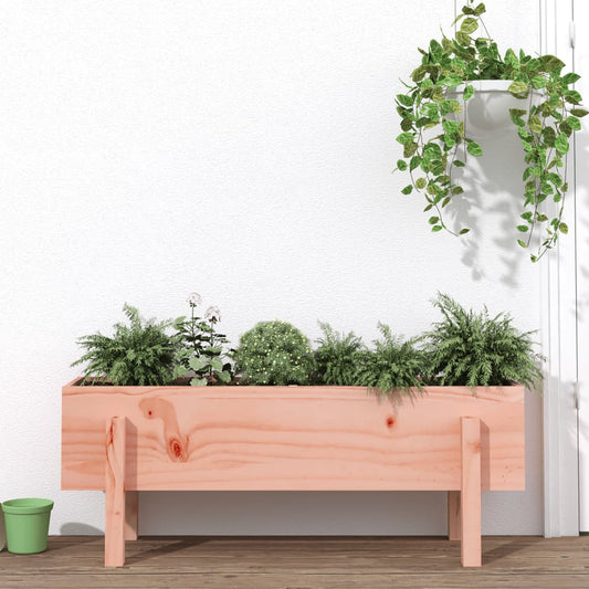 Jardinière surélevée 101x30x38 cm en bois massif de sapin Douglas