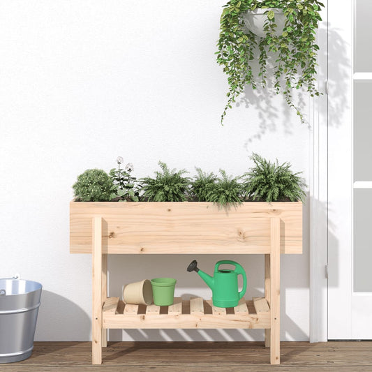 Jardinière surélevée 101x30x69 cm en pin massif
