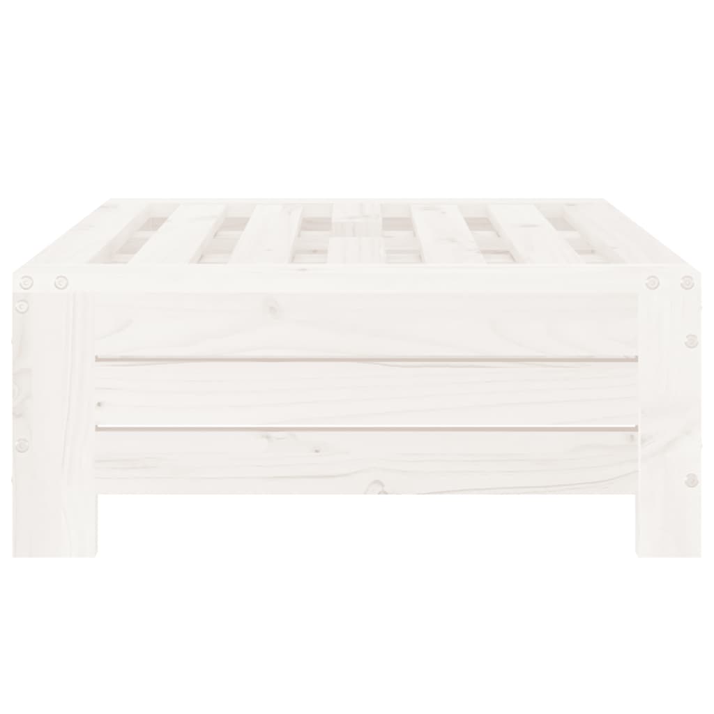 Housse pour pied de parasol en bois de pin massif blanc