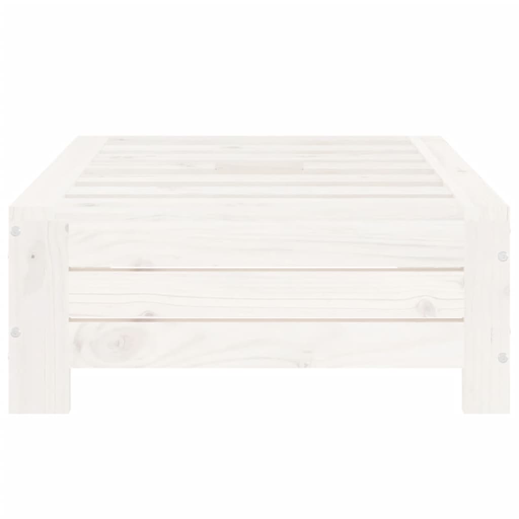 Housse pour pied de parasol en bois de pin massif blanc